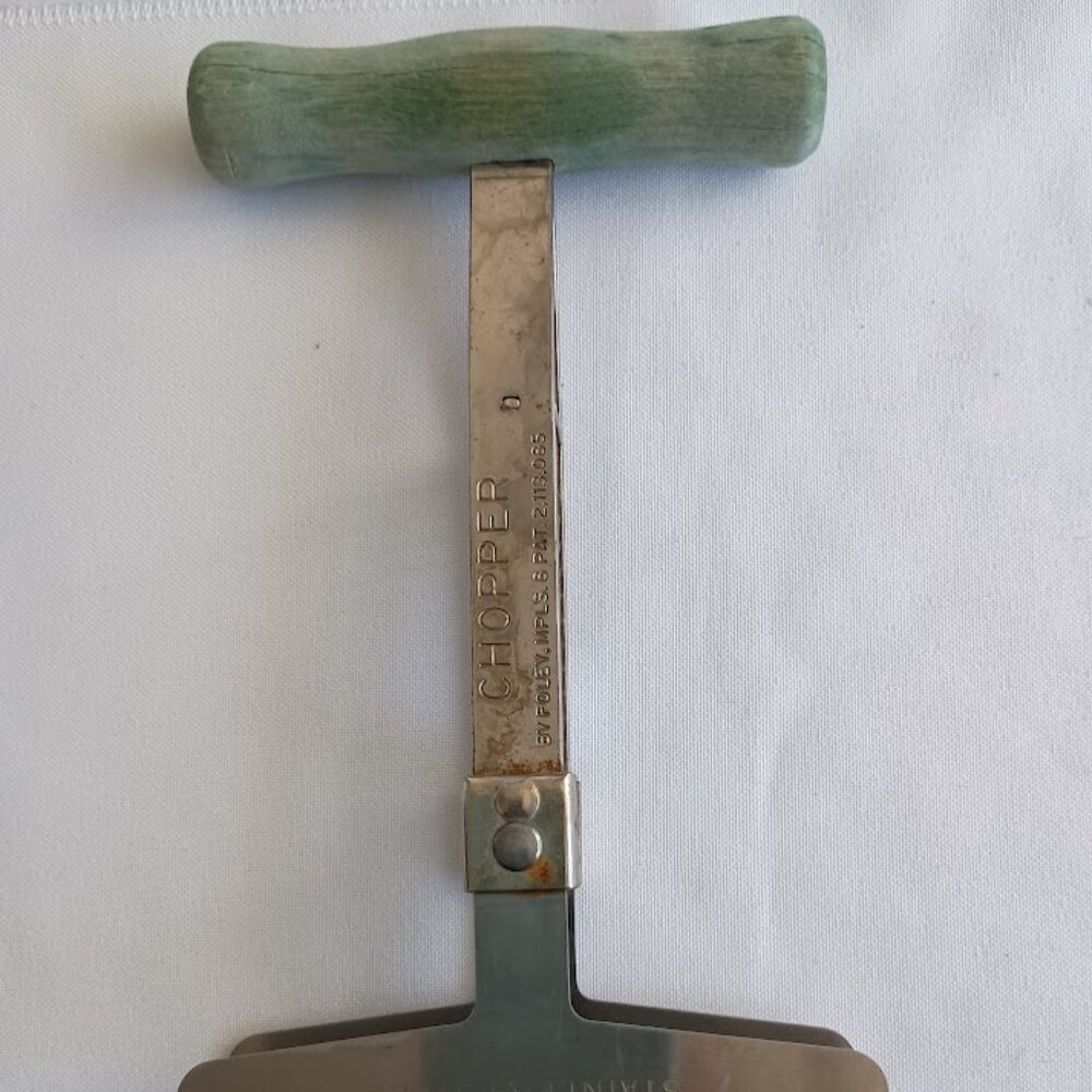 Vintage Foley Food Chopper with Wooden Handle